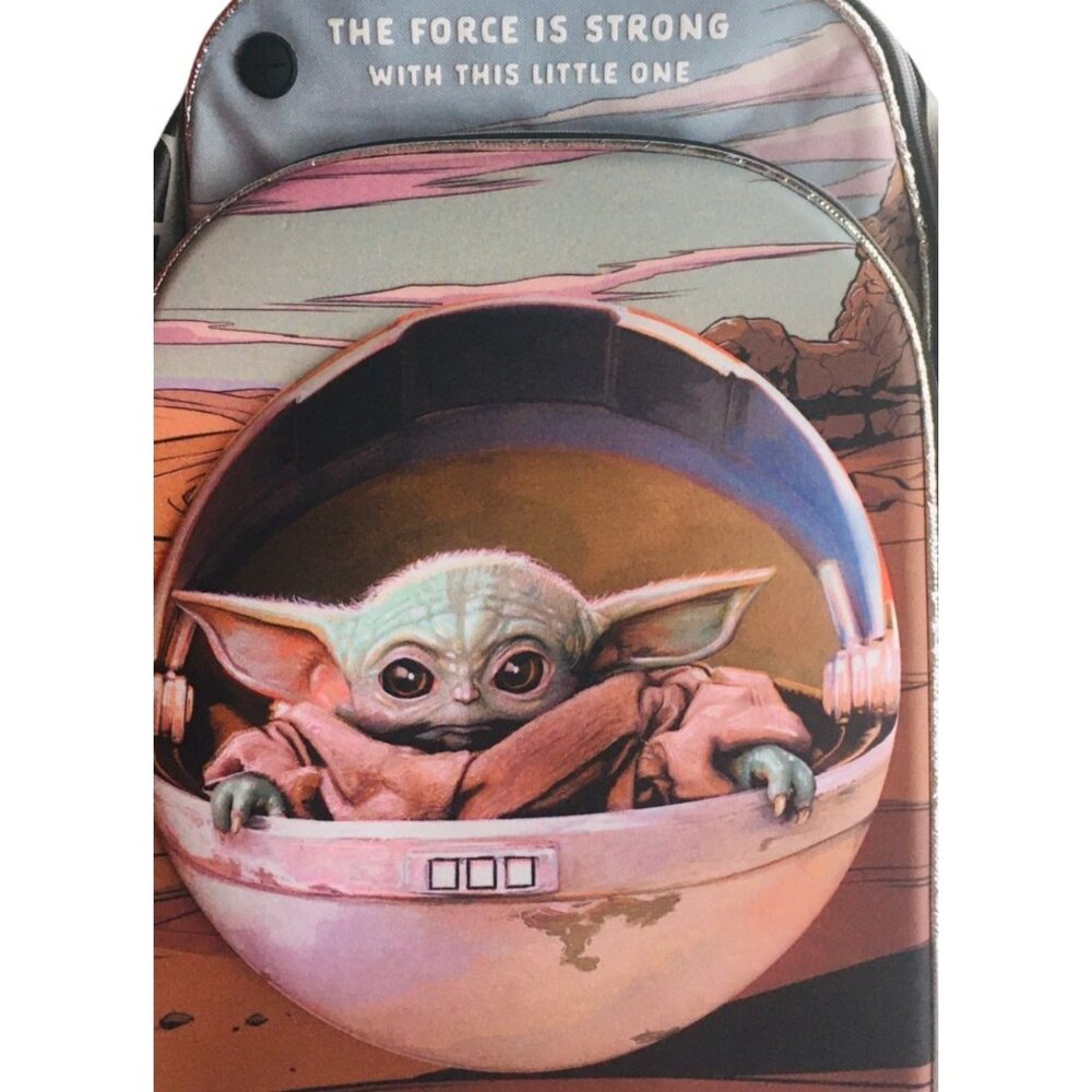 Star Wars Mandalorian Baby Yoda Backpack Large 18 in The Force is Strong SC018